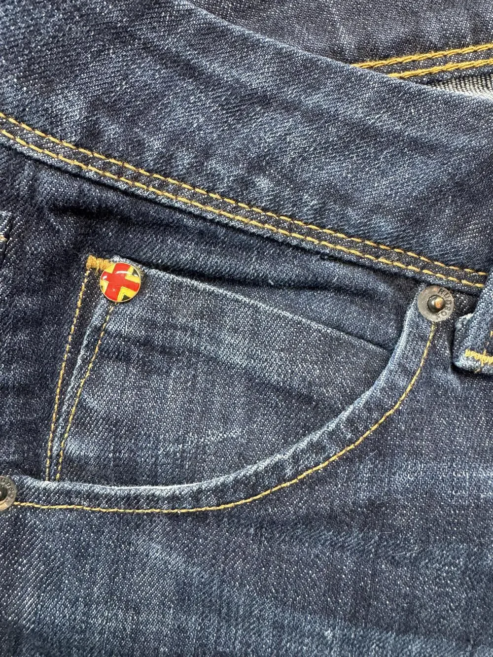 Hudson Collin Skinny Jeans Womens 29 Blue Dark Wash Flap Pocket Denim Stretch